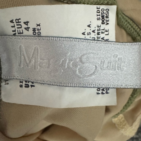 Magicsuit Green One Piece Swimsuit Size 14 - Picture 4 of 5